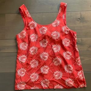 Madewell silk tie back tank top size L